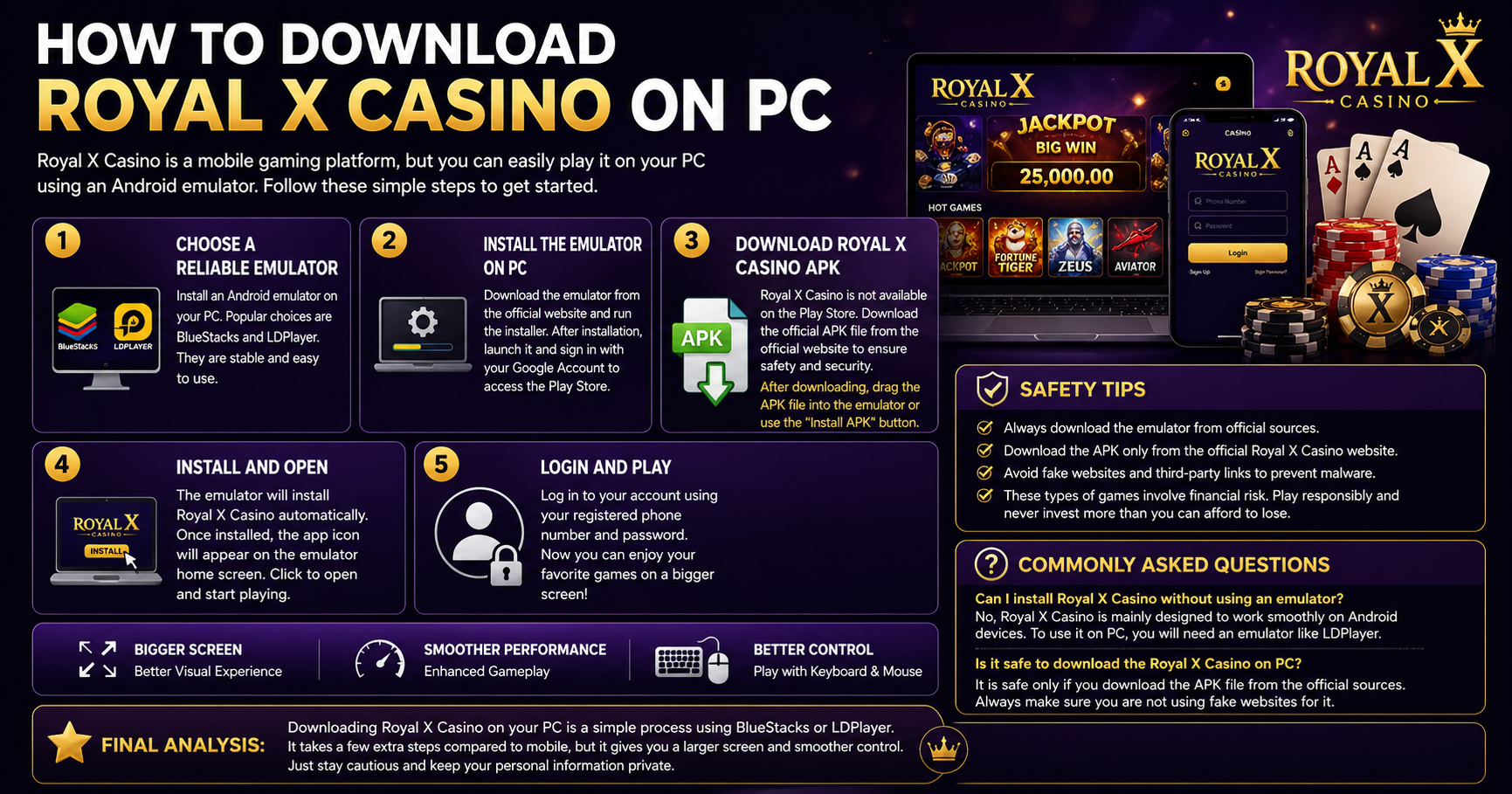 How To Download Royal X Casino On Pc